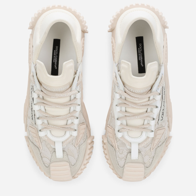 Dolce & Gabbana Round Toe Sneakers In Grey