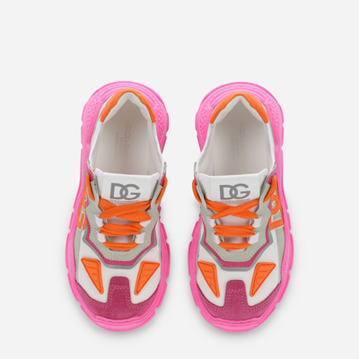 Shop Dolce & Gabbana Calfskin Daymaster Sneakers In Multicolor
