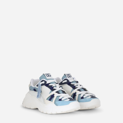 Dolce & Gabbana Mixed-material Airmaster Sneakers In Multicolor