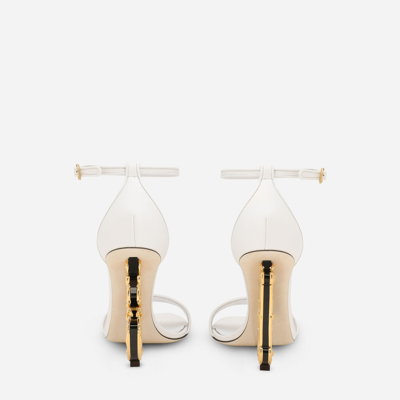 Dolce & Gabbana Open-toe Buckle-fastening Sandals In White