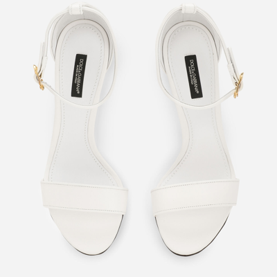 Dolce & Gabbana Open-toe Buckle-fastening Sandals In White