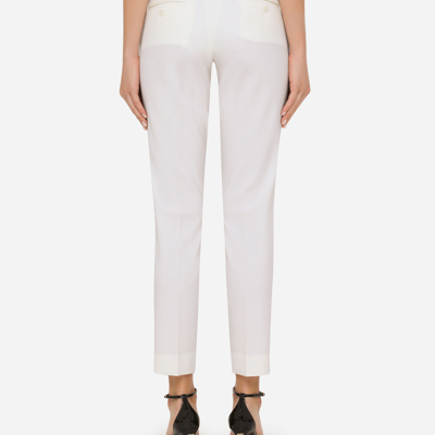 Dolce & Gabbana Wool Pants In White