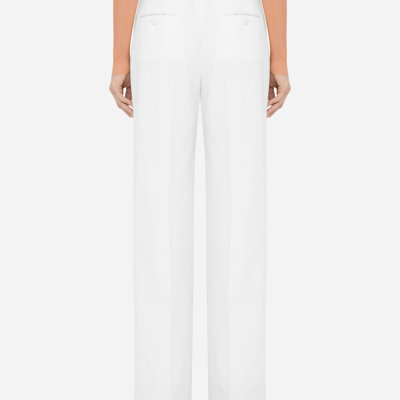 Dolce & Gabbana Wool Pants In White