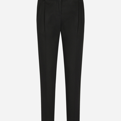 Dolce & Gabbana Faille Pants In Black