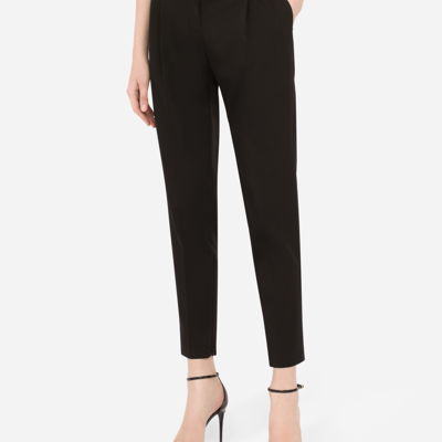 Dolce & Gabbana Faille Pants In Black