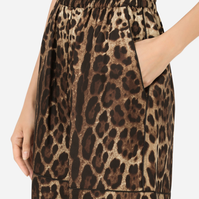 Dolce & Gabbana Lace Handbag With Dg Logo In Animal Print