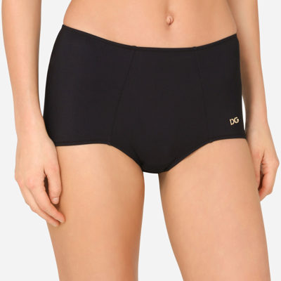 Dolce & Gabbana Swimming Culottes In Black