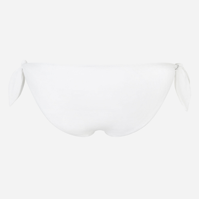 Shop Dolce & Gabbana Tie Bikini Bottoms In White