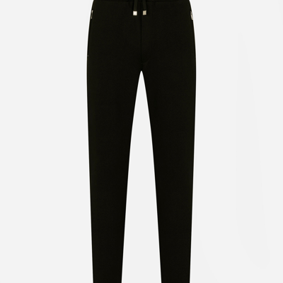 Shop Dolce & Gabbana Cotton Sweatpants In Black