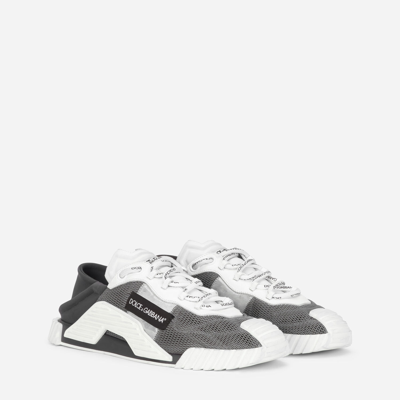 Shop Dolce & Gabbana Spandex Fabric Ns1 Sneakers In Grey