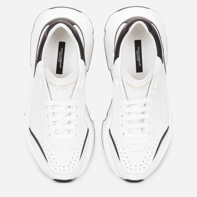 Shop Dolce & Gabbana Daymaster Sneakers In Nappa Calfskin In White/black