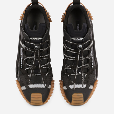 Shop Dolce & Gabbana Ns1 Sneakers In Mixed Materials In Black