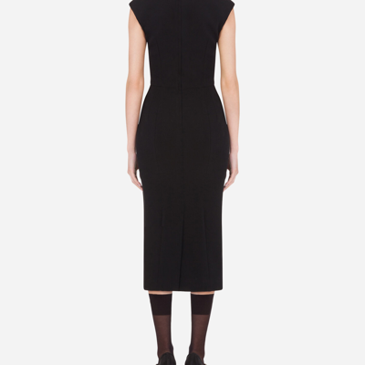 Dolce & Gabbana Short-sleeve Fitted Dress In Black