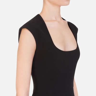 Dolce & Gabbana Short-sleeve Fitted Dress In Black