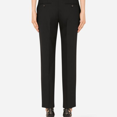 Dolce & Gabbana Woolen Pants In Black