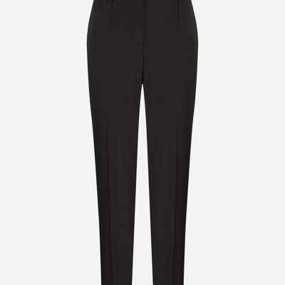 Dolce & Gabbana Woolen Pants In Black
