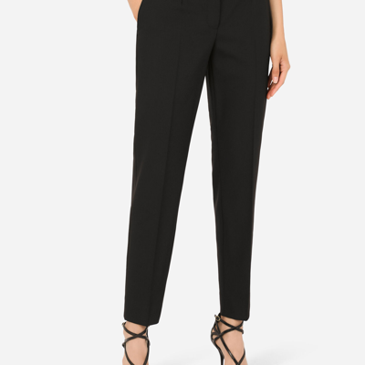 Dolce & Gabbana Woolen Pants In Black