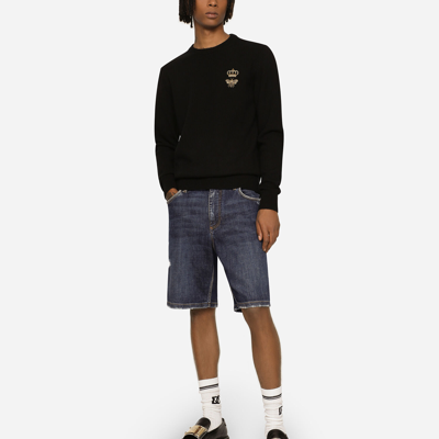 Dolce & Gabbana Pull Girocollo In Black