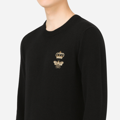 Dolce & Gabbana Pull Girocollo In Black
