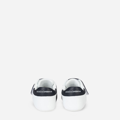 Dolce & Gabbana Lambskin Sneakers With Logo In Multicolor