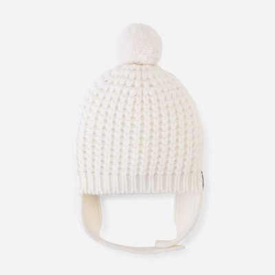 Dolce & Gabbana Chunky Knit Wool Beanie In White