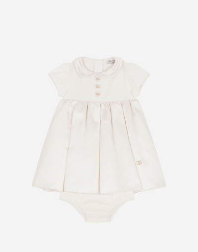 Dolce & Gabbana Flared Dress And Bloomers Set In Multicolor