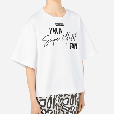 Shop Dolce & Gabbana T-shirt M/corta Giro In Multicolor