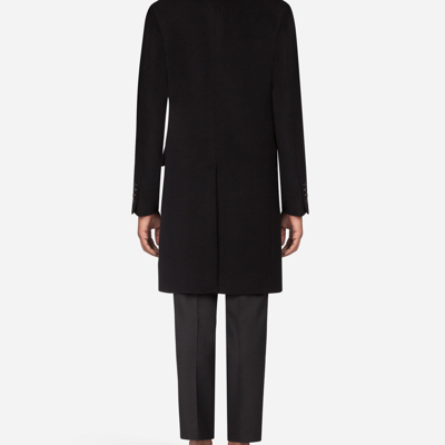 Shop Dolce & Gabbana Cashmere/wool Coat In Black