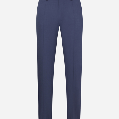 Shop Dolce & Gabbana Tuxedo Pants In Blue