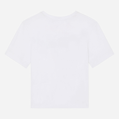 Shop Dolce & Gabbana Jersey T-shirt With Logo Print In White
