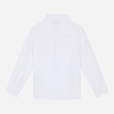 Shop Dolce & Gabbana Camicia Manic. Lunga In White