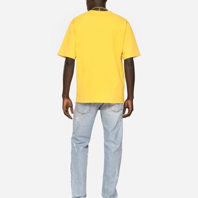 Shop Dolce & Gabbana T-shirt M/corta Giro In Yellow