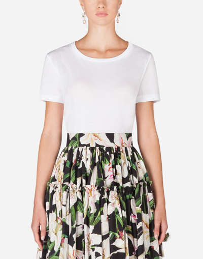 Dolce & Gabbana Cropped T-shirt In White