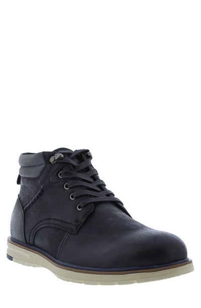 Shop English Laundry Dariel Colorblock Leather Boot In Black