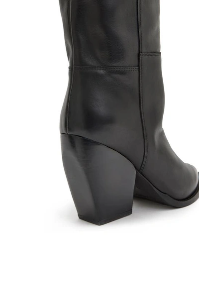 Shop Allsaints Reina Over The Knee Boot In Black