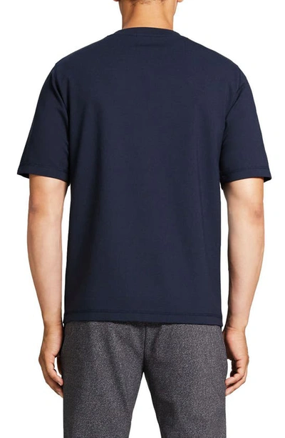 Theory Essential Crewneck Short Sleeve Tee In Baltic - Xhx