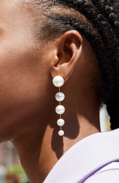 Shop Baublebar Sheri Imitation Pearl Linear Drop Earrings