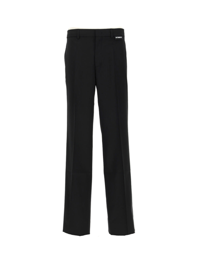 Shop Vetements Trousers In Black