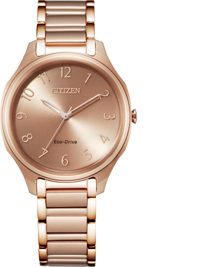 Citizen Eco-drive Women's Rose Gold-tone Stainless Steel Bracelet Watch  35mm | ModeSens