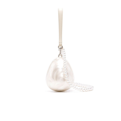 Simone Rocha Micro Egg Perspex Shoulder Bag In White