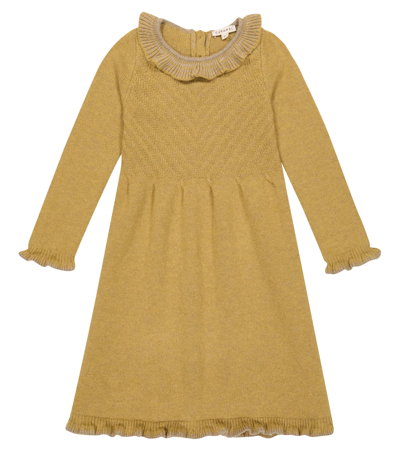 Shop Caramel Amberley Wool-blend Dress In Sand