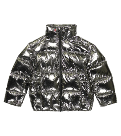 Shop Perfect Moment Nuuk Down Ski Jacket In Silver Hp Foil