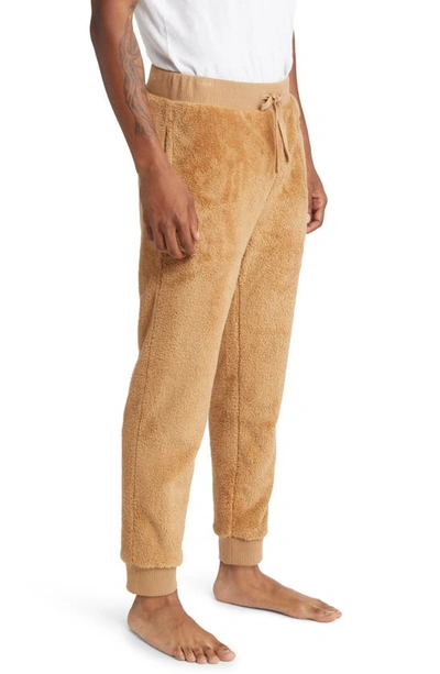 Shop Ugg Lionel Fleece Jogger Pajama Pants In Live Oak