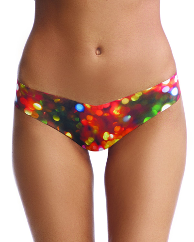 Shop Commando Seamless Printed Thong In Inky Cat