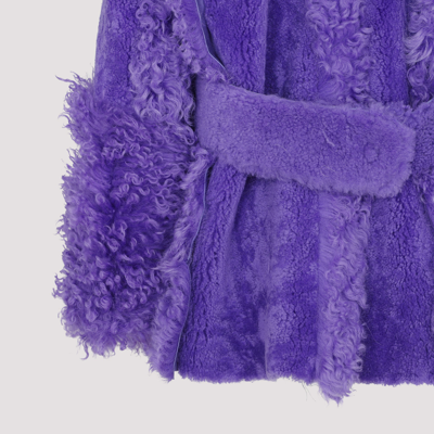 Shop Jacquemus La Veste Piobbu Coat In Pink &amp; Purple