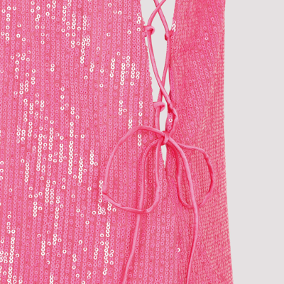Shop Rotate Birger Christensen Sequins Dress In Pink &amp; Purple