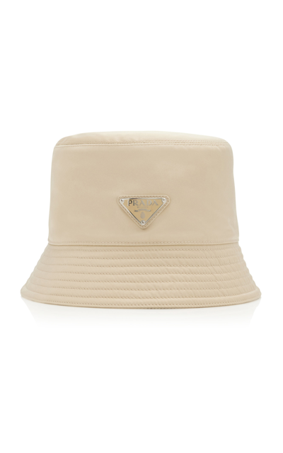 Shop Prada Re-nylon Bucket Hat In Neutral