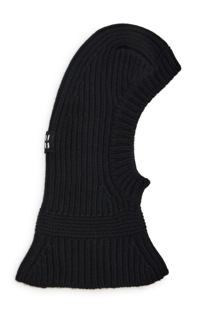 Shop Miu Miu Wool-cashmere Balaclava In Black