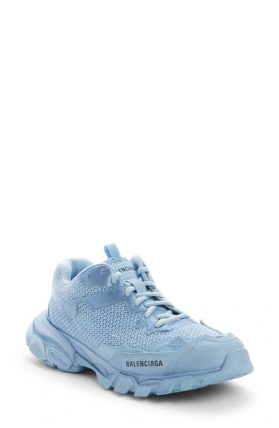 Shop Balenciaga Track.3 Sneaker In Light Blue/ Black