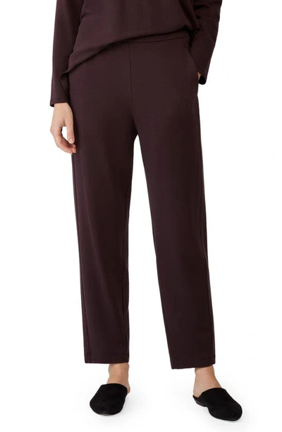 Shop Eileen Fisher Slouch Fleece Ankle Pants In Casis